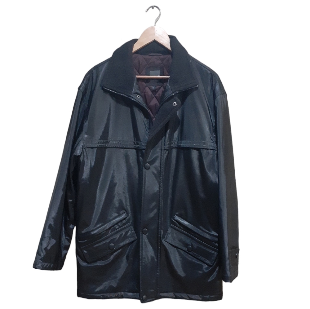 Massimo Moda Collezione Men's Lined Jacket Black Size Small